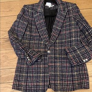 Veronica Beard Multicolor Plaid Blazer